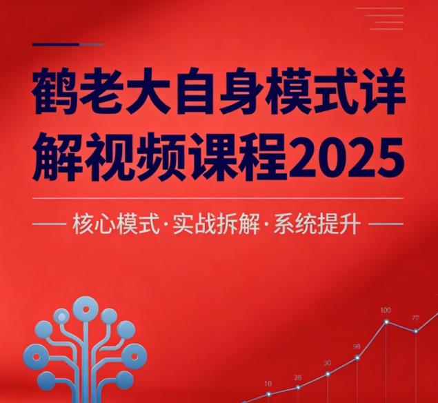 鹤老大2025自身模式详解交易模式视频课程