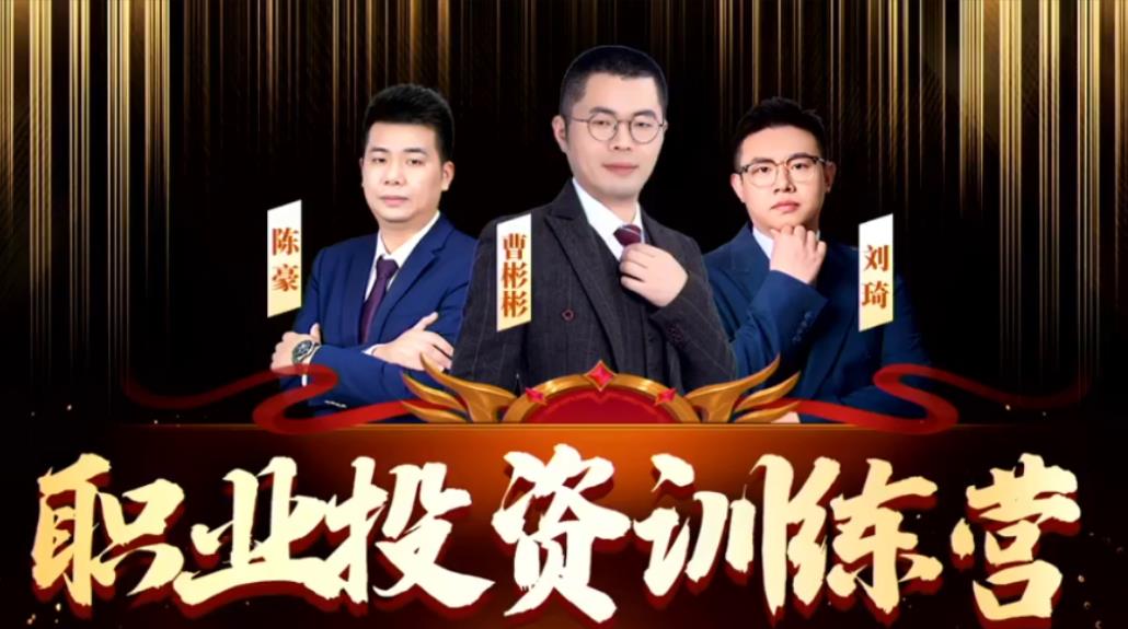 陈豪 曹彬彬 刘琦职业投资训练营